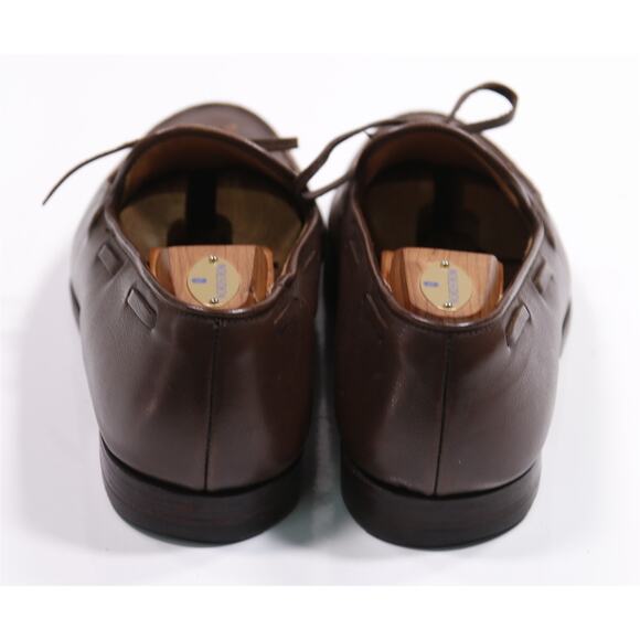 Peal & Co Brooks Brothers Brown Leather Tied Loafers Men's UK 10.5 US 11 - Picture 6 of 12